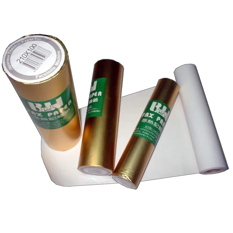 High Quality Wholesales Price White Thermal 210mm Facsimile Paper Roll For Office
