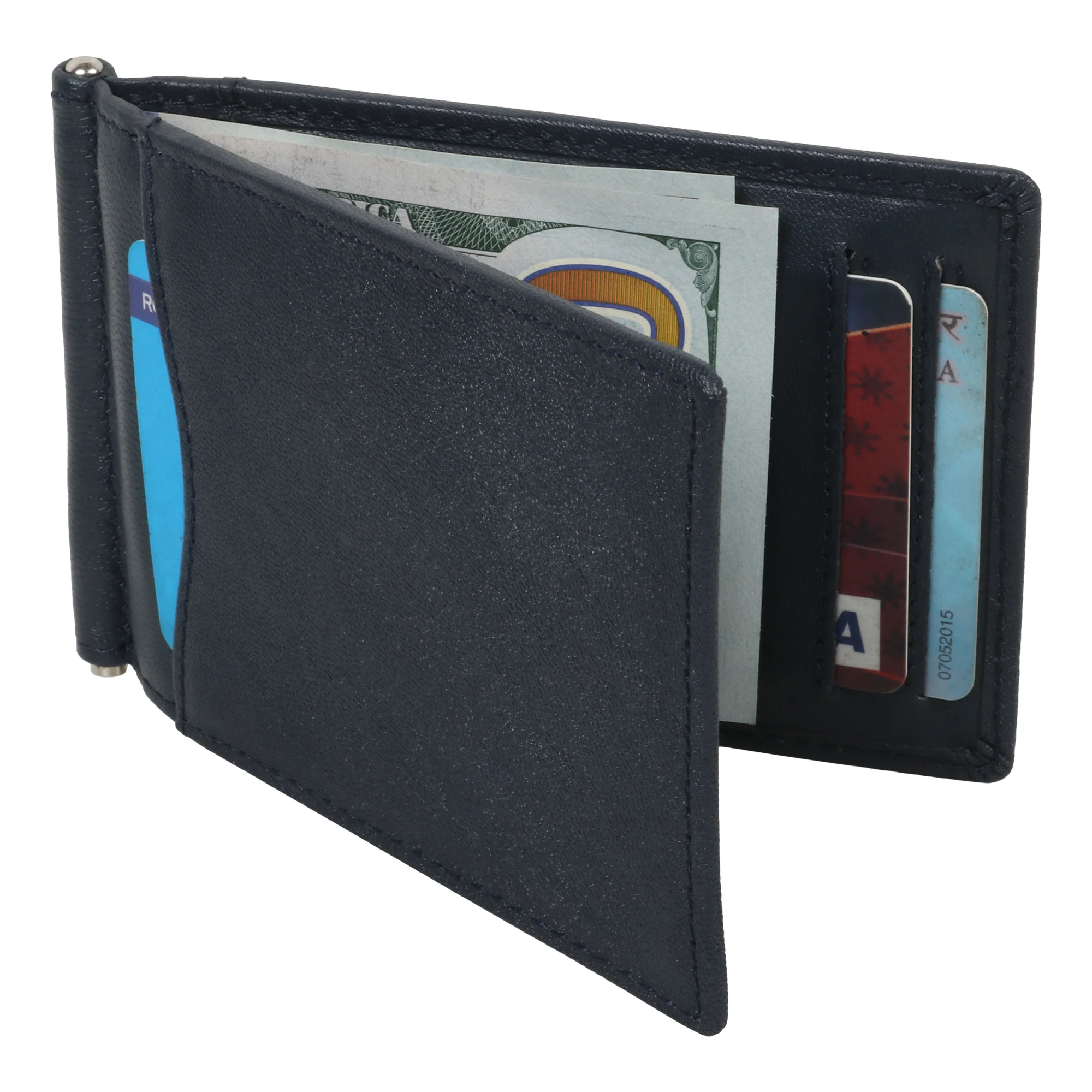 
100% genuine Leather Money Clip Wallets 