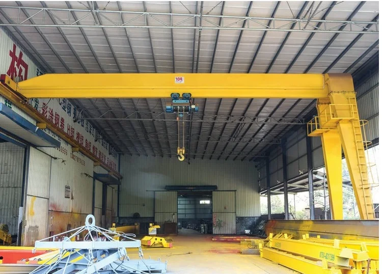 5t single girder mobile gantry portable crane 10 tonpower cable  outdoor
