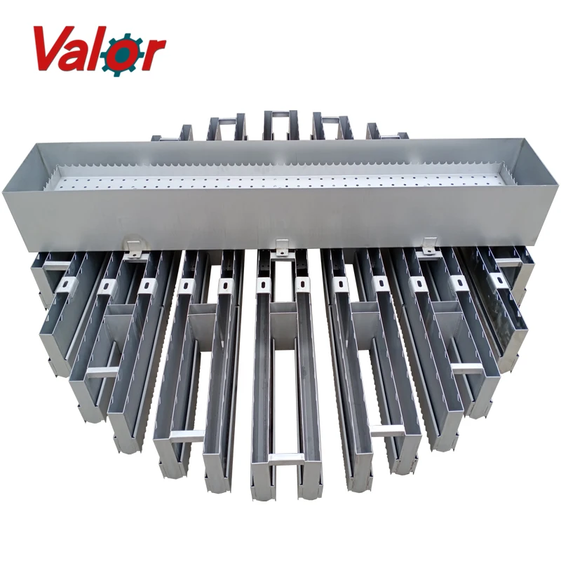 Stainless steel Tower Internals Trough Type Liquid Distributor For
