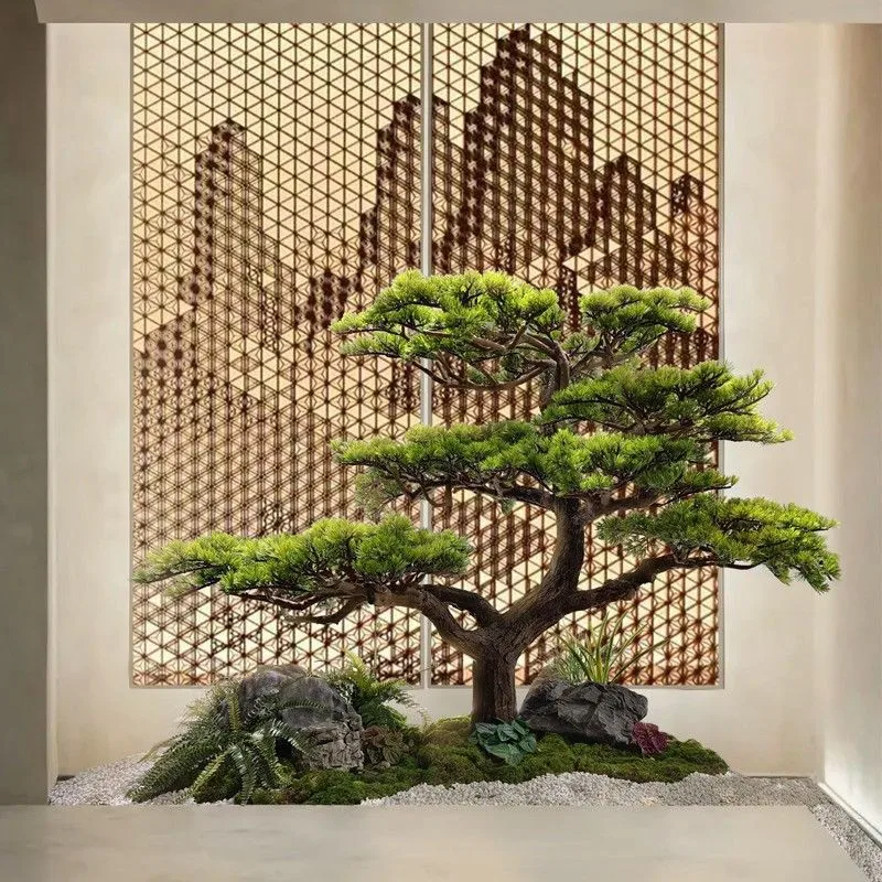 wholesale customized height special shape large artificial garden pine tree, indoor pine tree artificial for sale