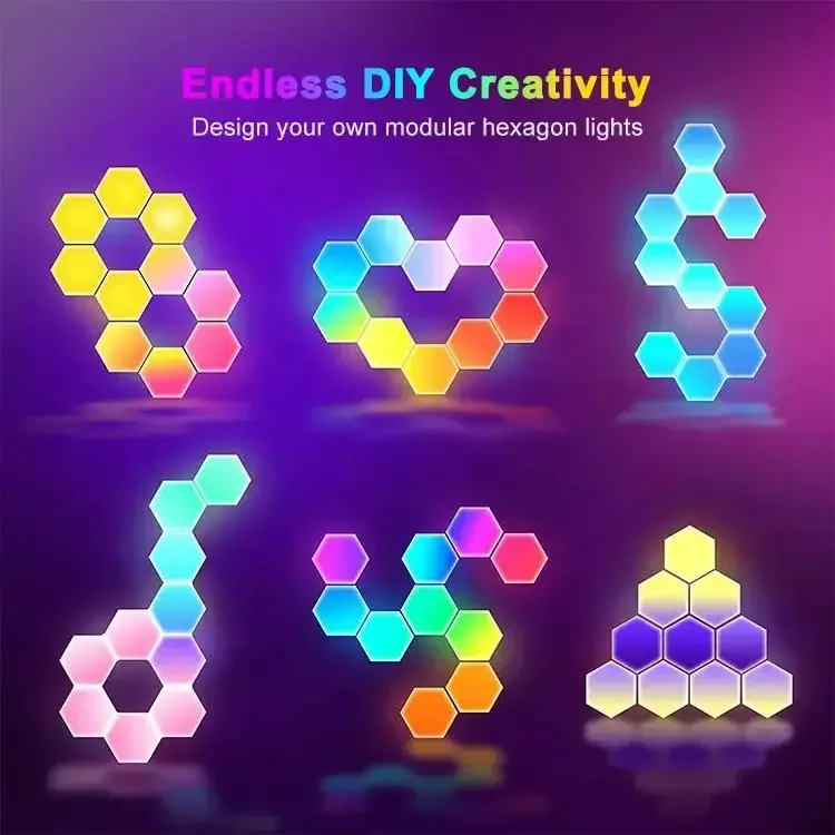 50% off Sample Rgb translate luces led light Smart Home Light Hexagon Light