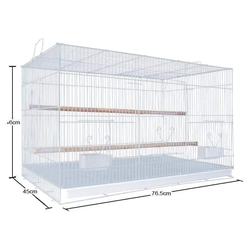 Wholesale quail parrot bird cage with feeder metal pet cage bird iron cage