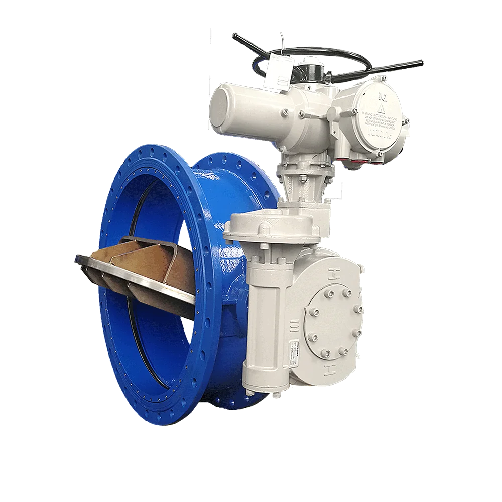 Large diameter double eccentric butterfly valve stainless steel disc butterfly valve