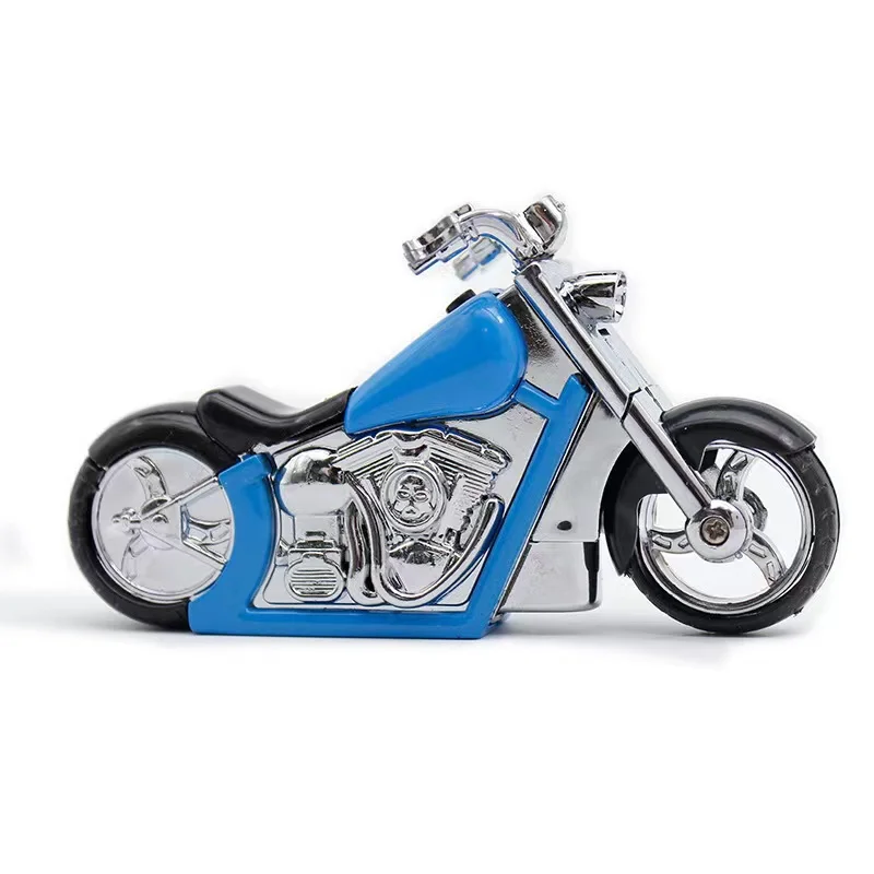 New design motorcycle style lighter blue flame lighter cool lighter for cigarette
