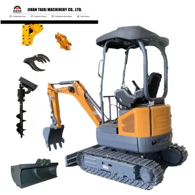 Farm Use Home use Construction site New Crawler Digger Chinese Engine Chinese small Excavators 1 ton 2 ton Machinery