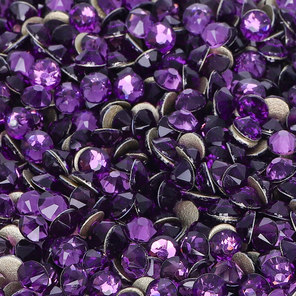 Top Quality Factory Wholesale Flat Back Glowing Refractive Non Hotfix Rhinestones 2088 Glass Crystal Stones For Shoes Nails Art