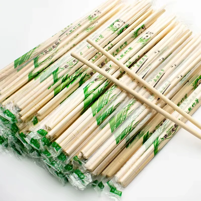 5.0 mm Chopsticks Wooden Disposable Bamboo Chopsticks Custom Chopstick  For Restaurant