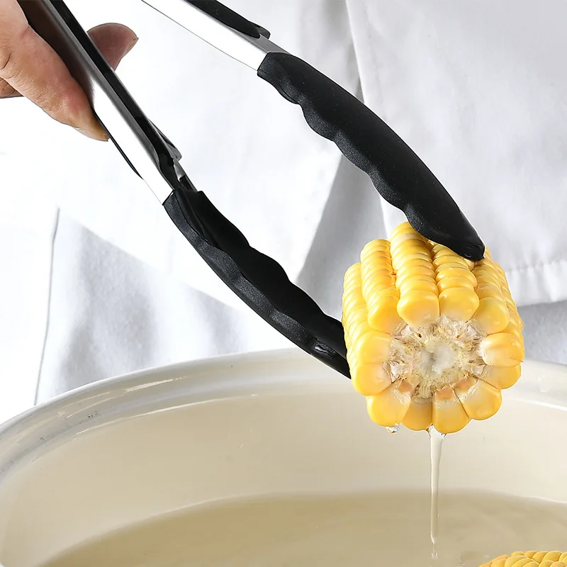 Kingwise Kitchen Accessories Silicone Salad Steak Vegetable Pasta Bread Meat BBQ Grill Baking Kitchen Food Tongs