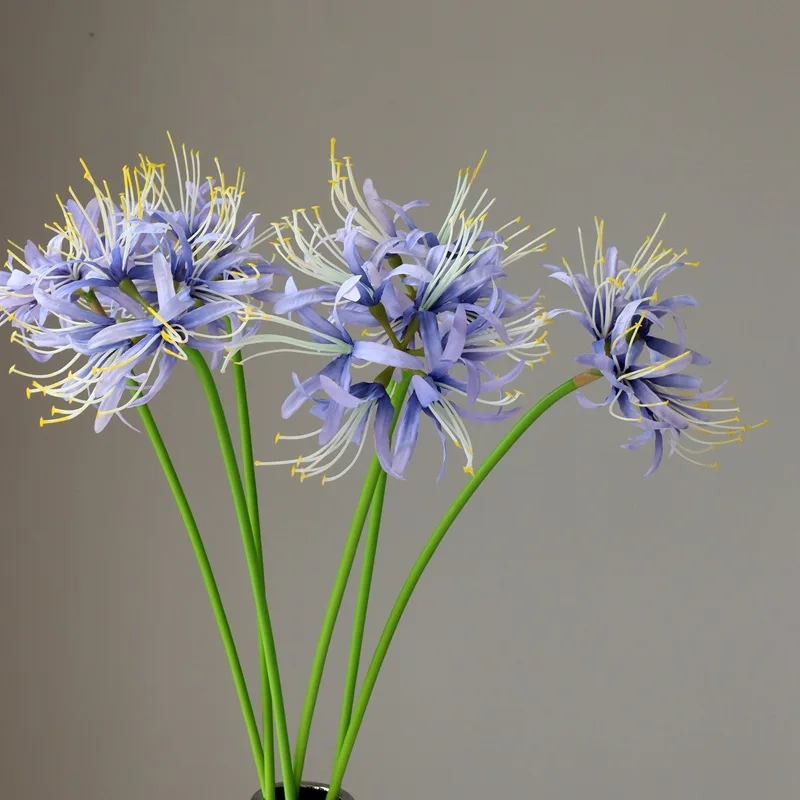 Artificial Red Spider Lily Flower Lycoris Herb Amaryllis for Wedding Christmas Graduation Halloween Decoration Manjusaka Flower