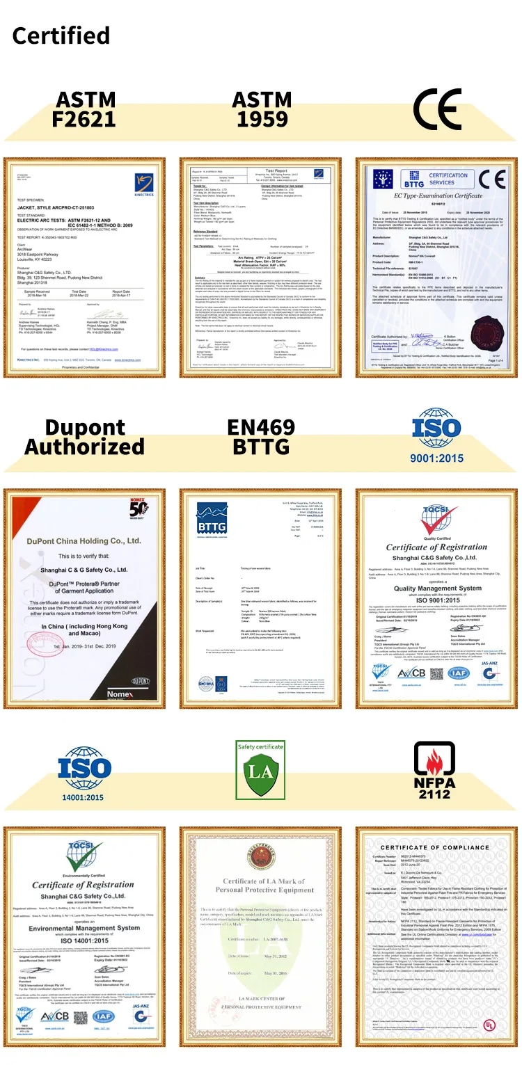 Workwear Uniform no drop color frclothingwholesale men oilfield suit heat resistant suit