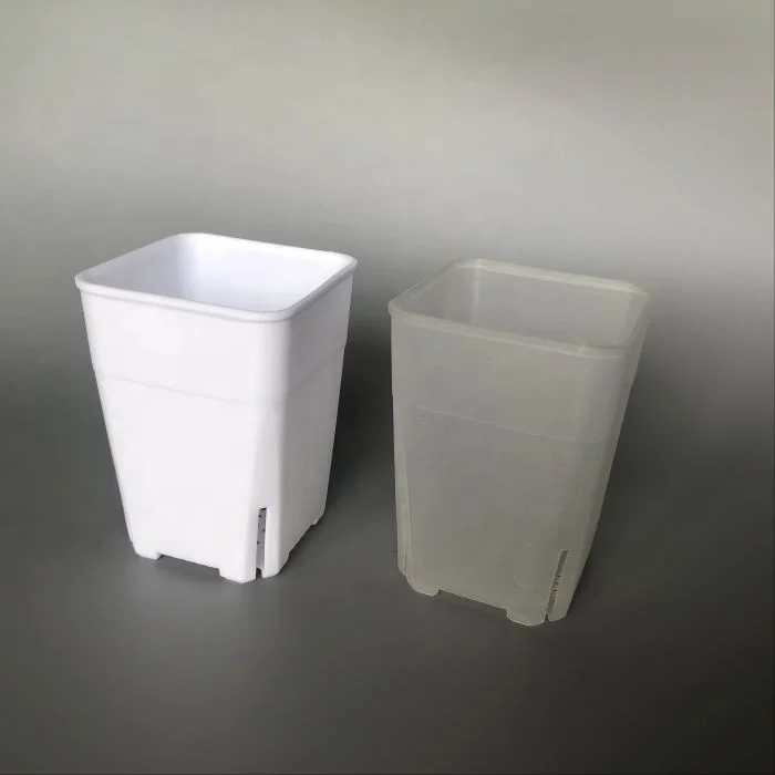 7cm*10cm 2 3 4 5inch plastic tall white black clear transparent slit square nursery succulent cactus pots