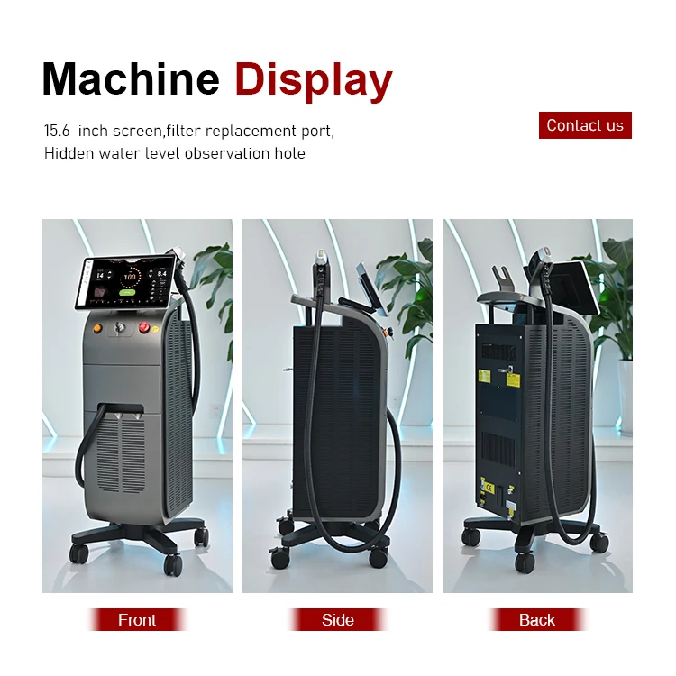1200W Diode Laser Hair Removal Machine 1064nm Permanent Germanium Laser 4 Wavelengths Beauty Equipment from Russia