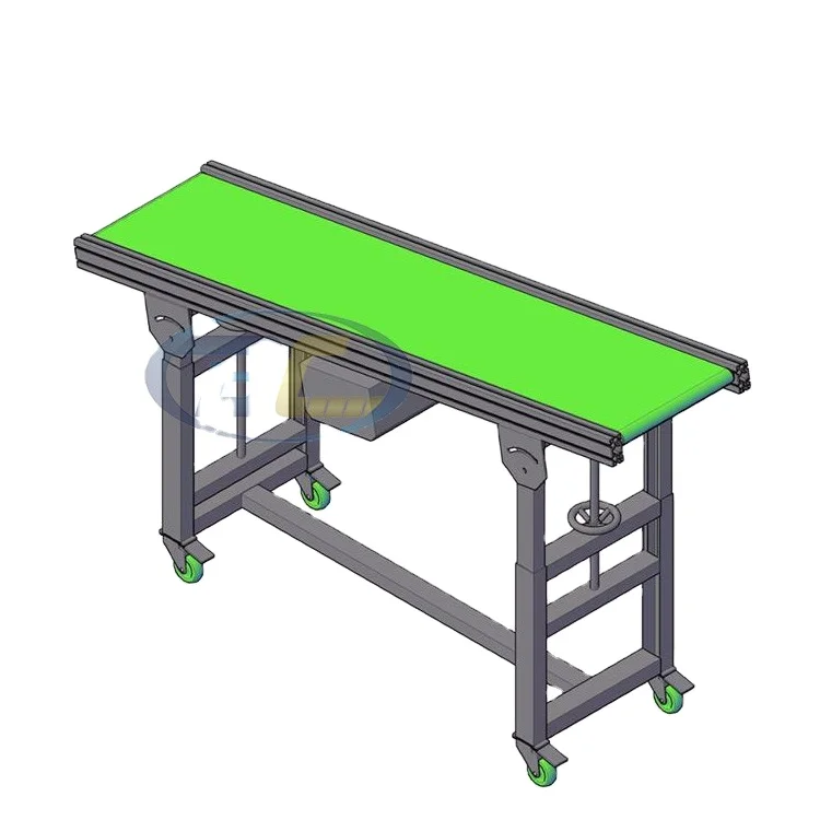 
 Высококачественный плоский ленточный конвейер, Заводская поставка, компактный конвейер с переменным  