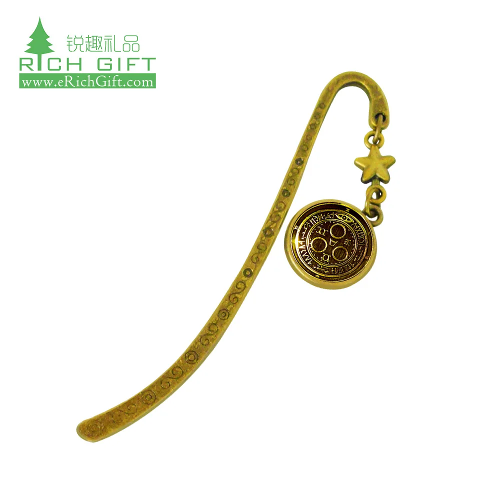 New design custom made laser cutting engraved metal bookmark for gifts gold etching bookmark metal logo