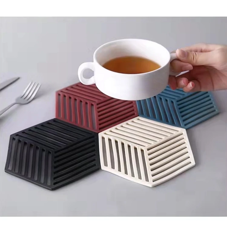 washable Countertop Mat silicone trivet for kitchen Heat Resistant silicone trivet mat for cooking