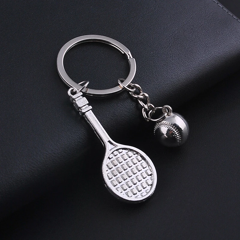 Wholesale Football Basketball Zinc Alloy Keychain Personalized Creative Metal Keychain Car Keychain