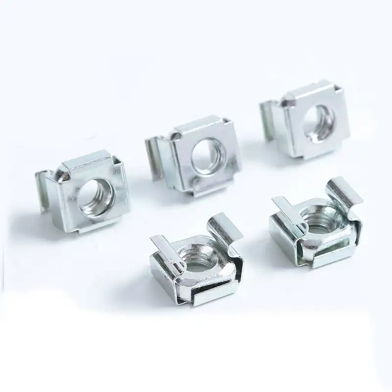Yisen factory  M4 M5 M6 M8 cage nuts steel material zinc /nickel plated  square  cabinet nuts