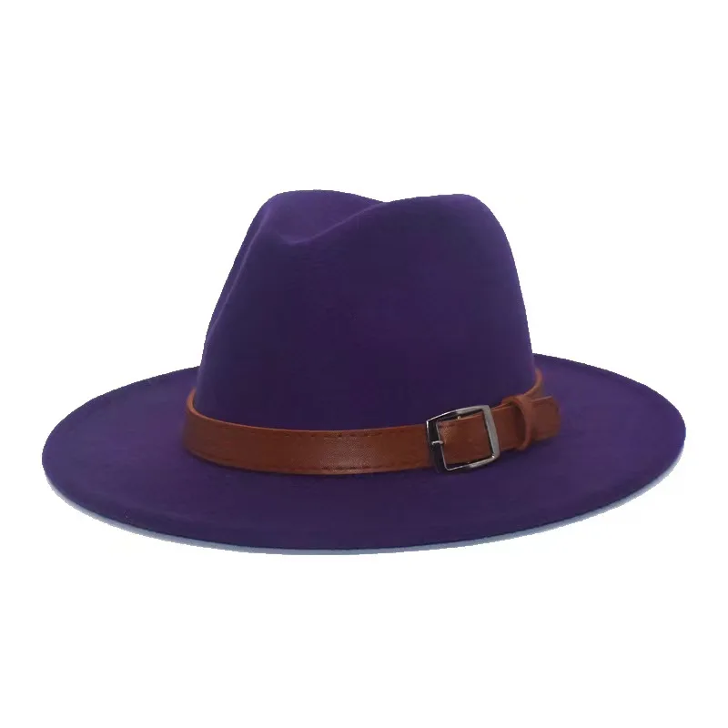 Custom Wholesale 2023 New Luxury High Quality Colour Sombreros Unisex Women Men Pure Wool Felt Fedora Hats
