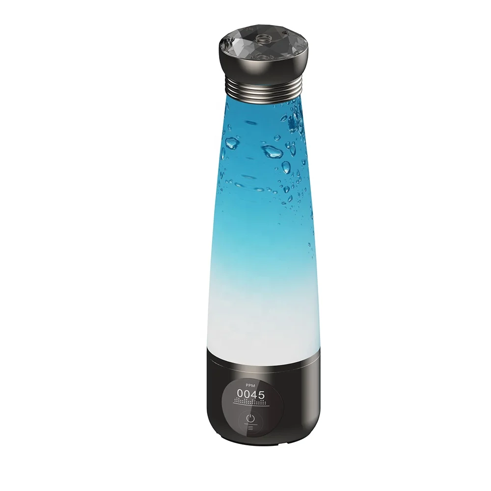 Portable Sports Electrolysis Hydrogen Rich Water Bottles Generator Alkaline Water Bottle with LED Display