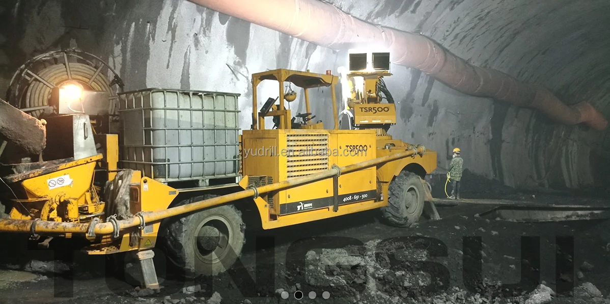 4 Wheels Concrete Spraying Equipment 30m3/h Concrete Wet Spray Machine Trolley Wet-Mix Shotcrete Machine