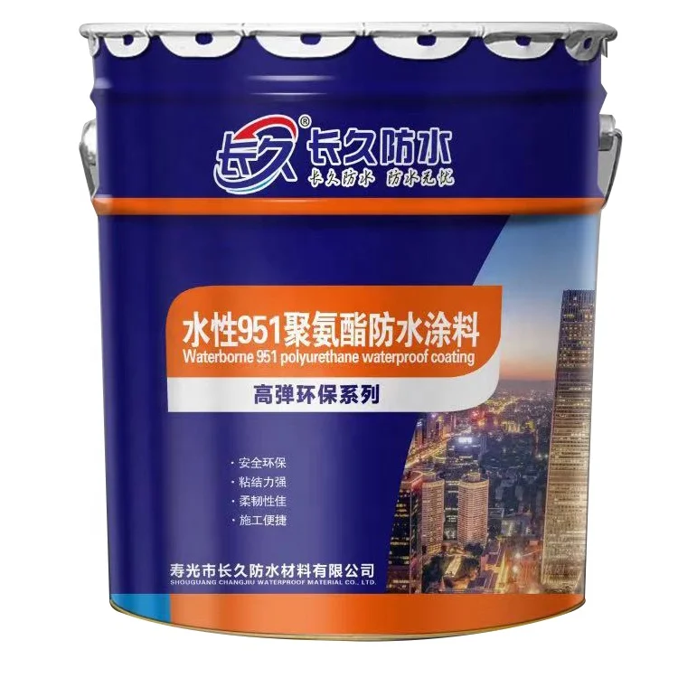 Wholesale Sun proof water proof and heat resistant high elastic Based Elastic Polyurethane Roofing Waterproof Coating