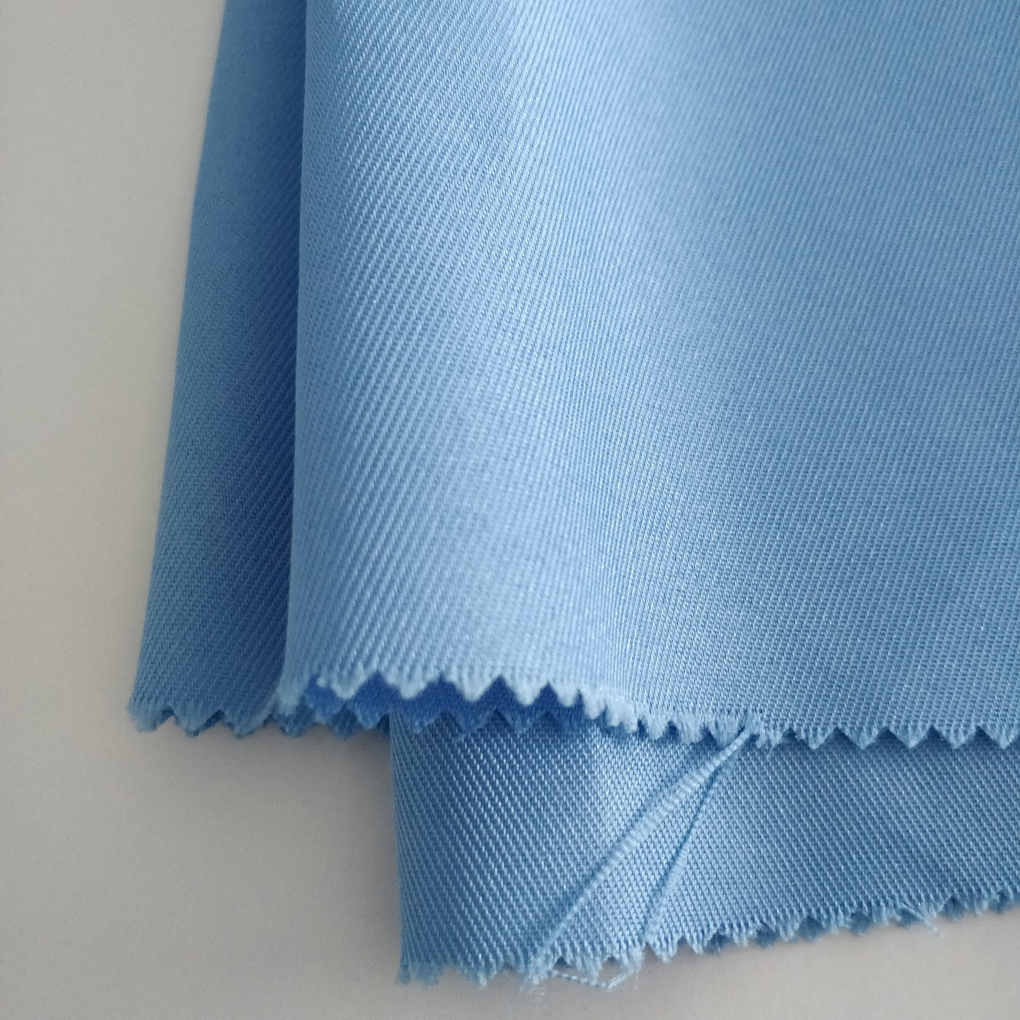 100%polyester soft woven twill pant fabric for school uniform/workwear/suit/bag color customized