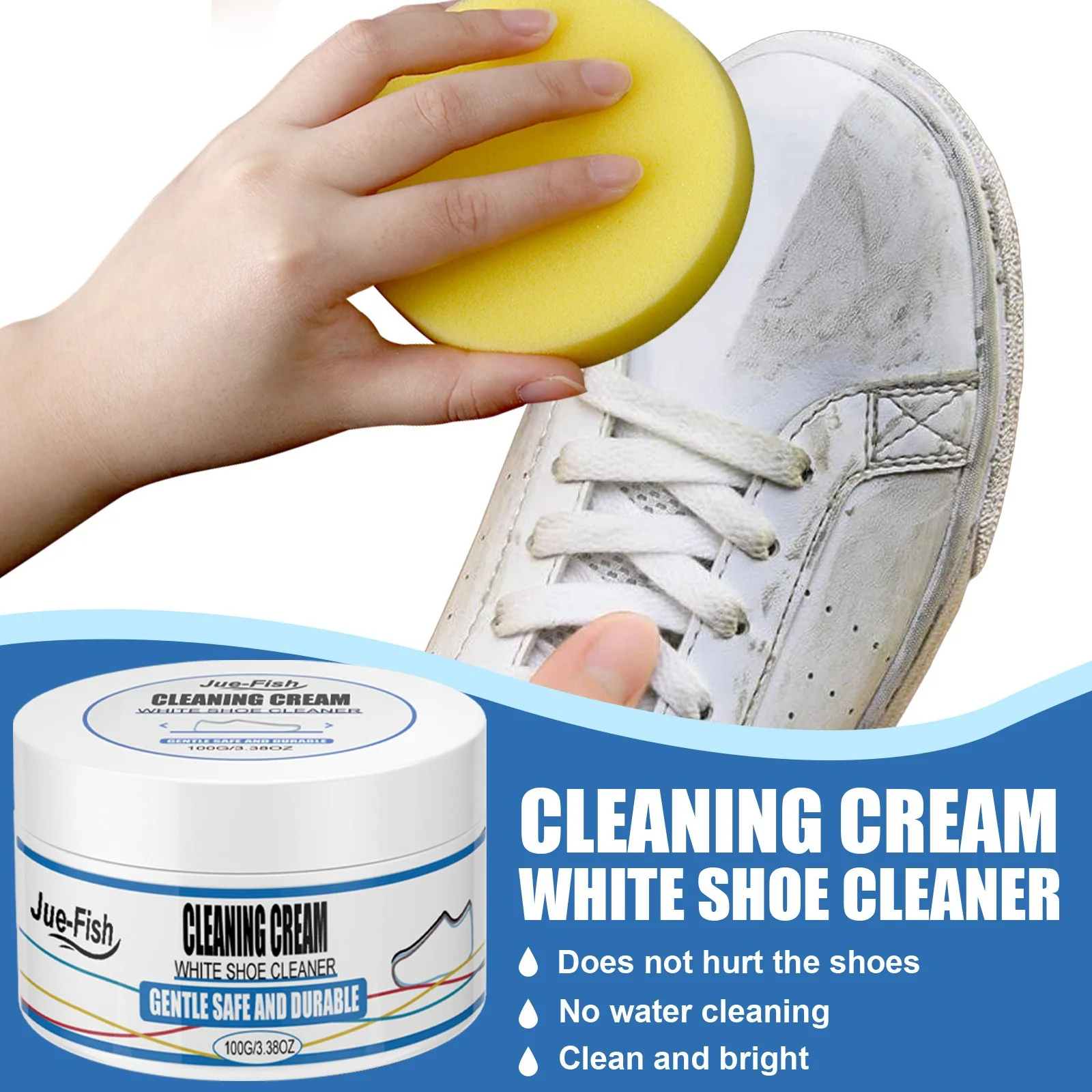 One-Wipe Whitening Solid Shoe Cleaning Cream No-Wash Stain Removal Sports Canvas Shoes Artifactual Care Product Other Apparel