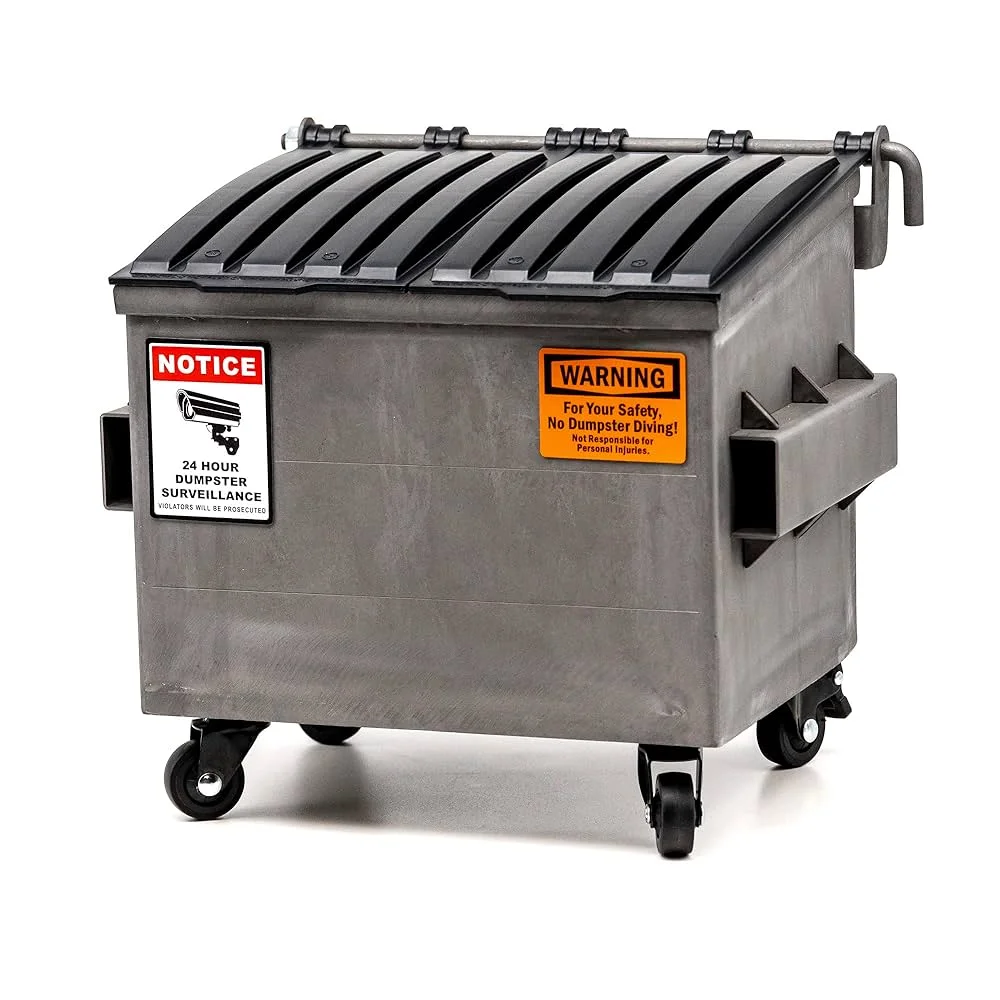 New Released Custom Design Metal Plastic Cover Dumpster Wheel Caster Available Big Container