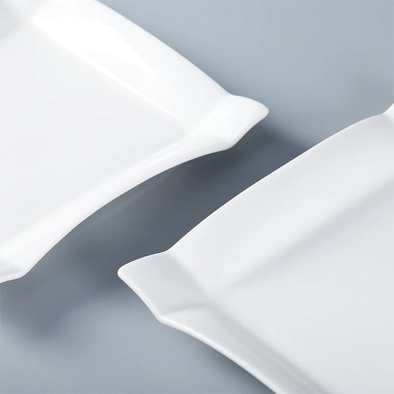 Huilang Oem&Odm Vaisselle Assiette Ceramique Potery Porcelaine Crokery Hotel Melamine Dinner Cake Ceramic Plate