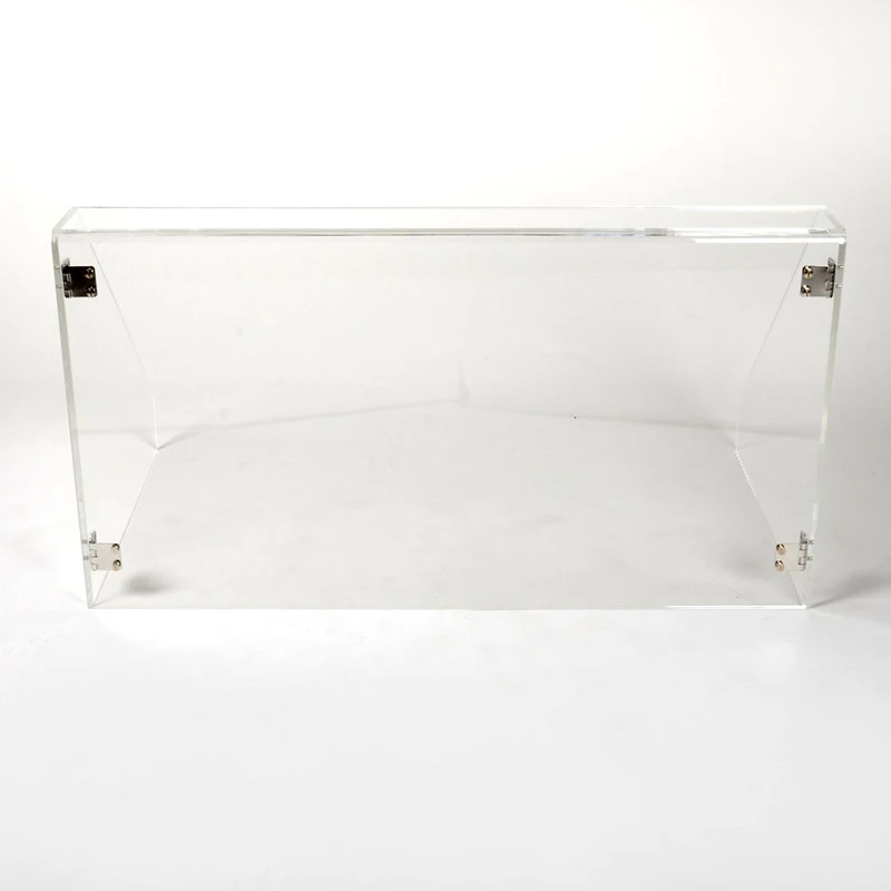 Multifunctional Acrylic Cupcake Display Case with Flip Lid Clear Lucite Food Storage Box