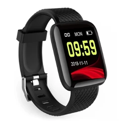 2022 New Smart Watches 116 Plus Smart Wristband Sports Fitness Band Waterproof Smartwatch Support Heart Rate Blood Oxygen Watch
