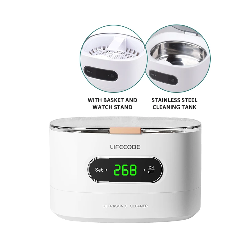 Electric Home Use Cleaning Jewelry Dental Pod Glasses Ultrasonic Cleaner Machine