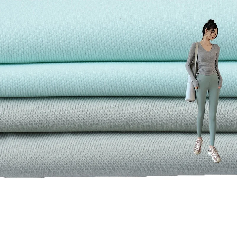 170Gsm Fitness Gym Lulu LemonTops 80% Nylon 20% Spandex Interlock Fabric for Yoga Clothes Bra