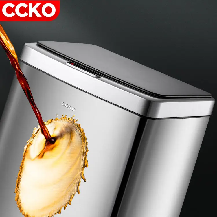 CCKO CK9919 15L/20L/30L/40L stainless steel electric automatic garbage rubbish waste dust bin sensor dustbin smart trash can
