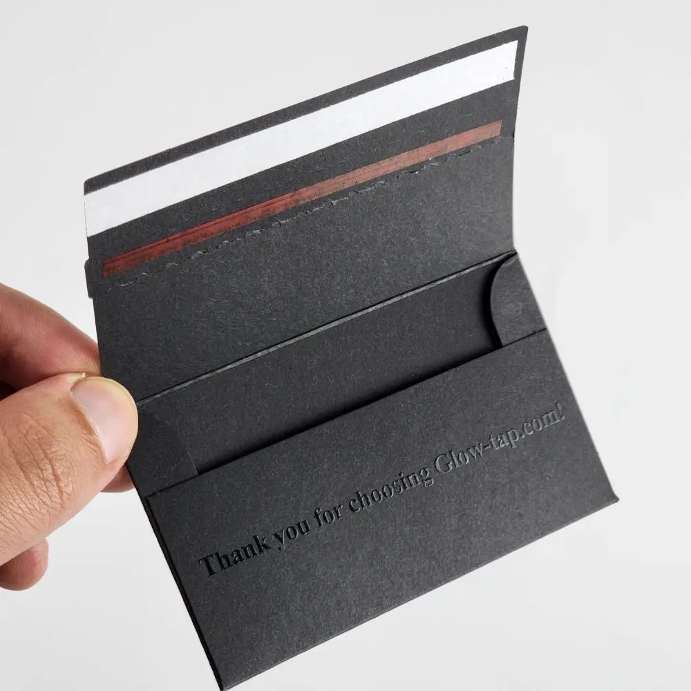 Custom Spot UV Logo Printing Paper VIP Credit Business Paper Packaging Gift Card Packaging Envelope Box