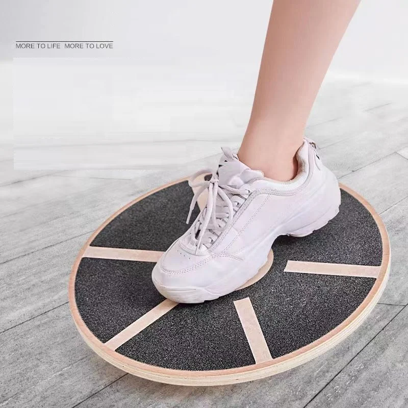 Yoga Twisting Fitness Balance Plate Core Workout For Abdominal Waist Legs Muscles Roller Board Balancing Wooden Balance Board