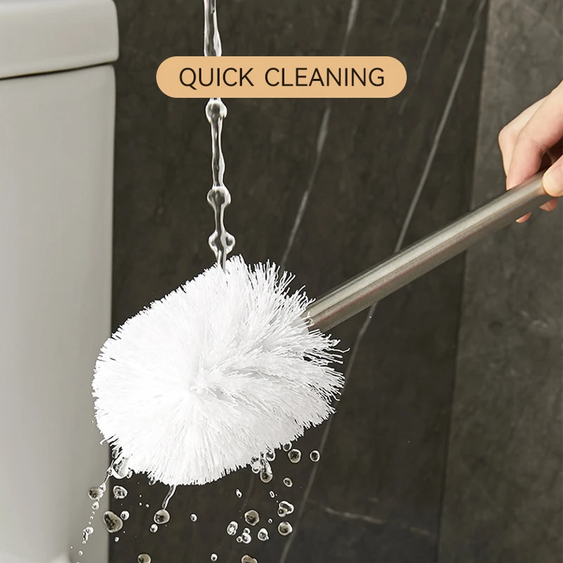 High-quality 304 stainless steel wall-mounted suction cups without drilling bathroom cleaning toilet brush