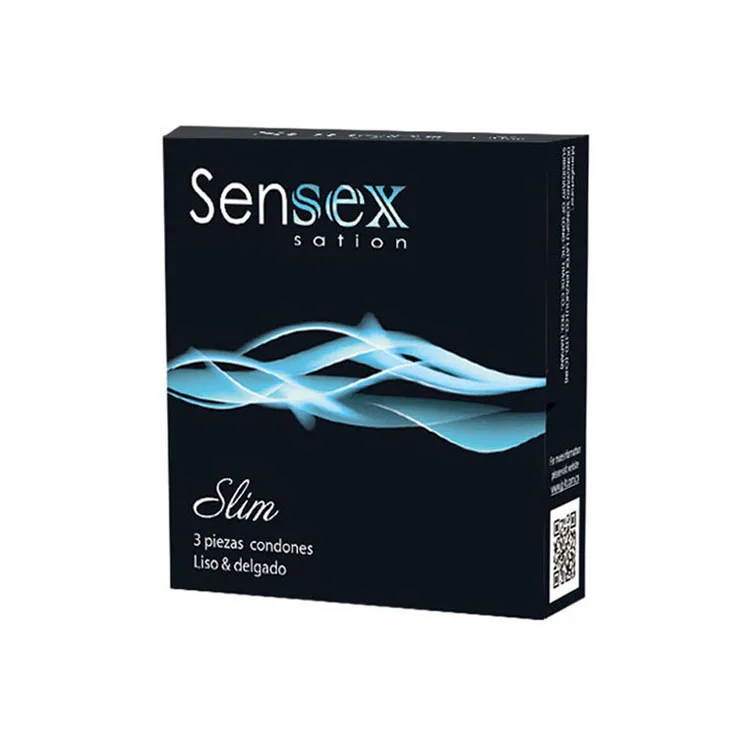 Sensex Brand Natural Latex Condom for Male Female Sex Protection Delay Dotted Adult Sex Toy Condom