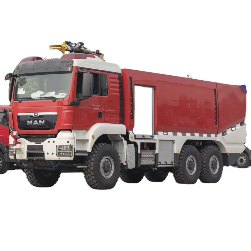 MAN airport fire truck fire water cannon with pump fire fighting vehicle for sale