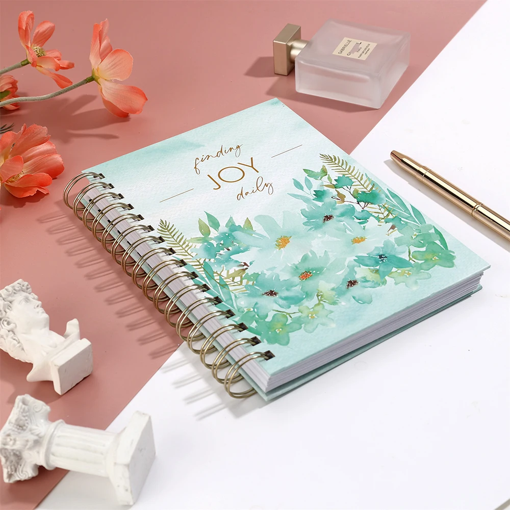 2026 Custom Printing Monthly Weekly Goal Teacher Agenda Journal Hardcover Undated Finding Joy Daily Planner