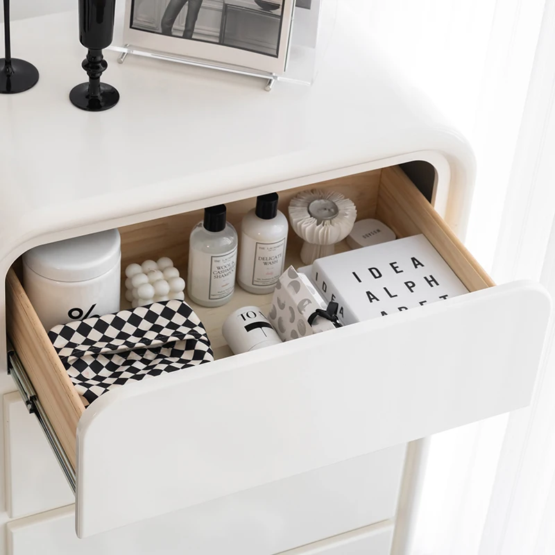 Contracted modern four bucket cabinet living room bedroom light luxury storage cabinet small family drawer storage cabinet