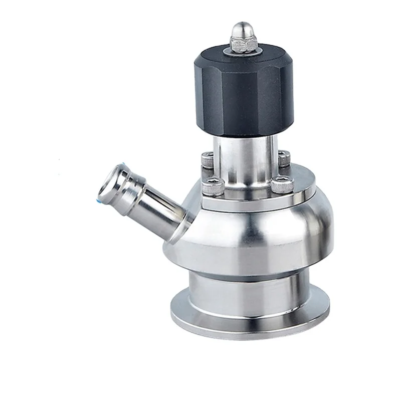 Sanitary aseptic sampling valve SS316L material ferrule connect handle control