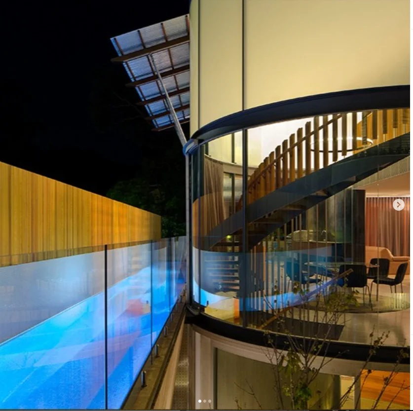 Swimming Pool Canopy Retractable Roof Pool Cover Sliding Glass toughened tempered Furniture glass