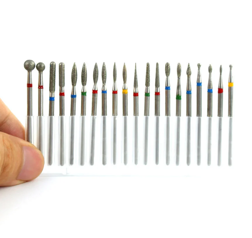 Jinyi Diamond 7PCS/Set Tungsten Steel Silicon Ceramic Stone Milling Nail Art Silver Grinding Carving Polishing Head Drill Bits