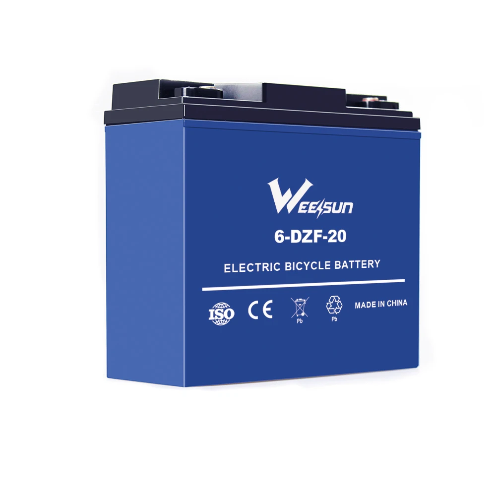 Factory direct sale best price 12v 24v 48v 60v 72v 20ah 6 DZF 20  lead acid battery for ebike electric scooter