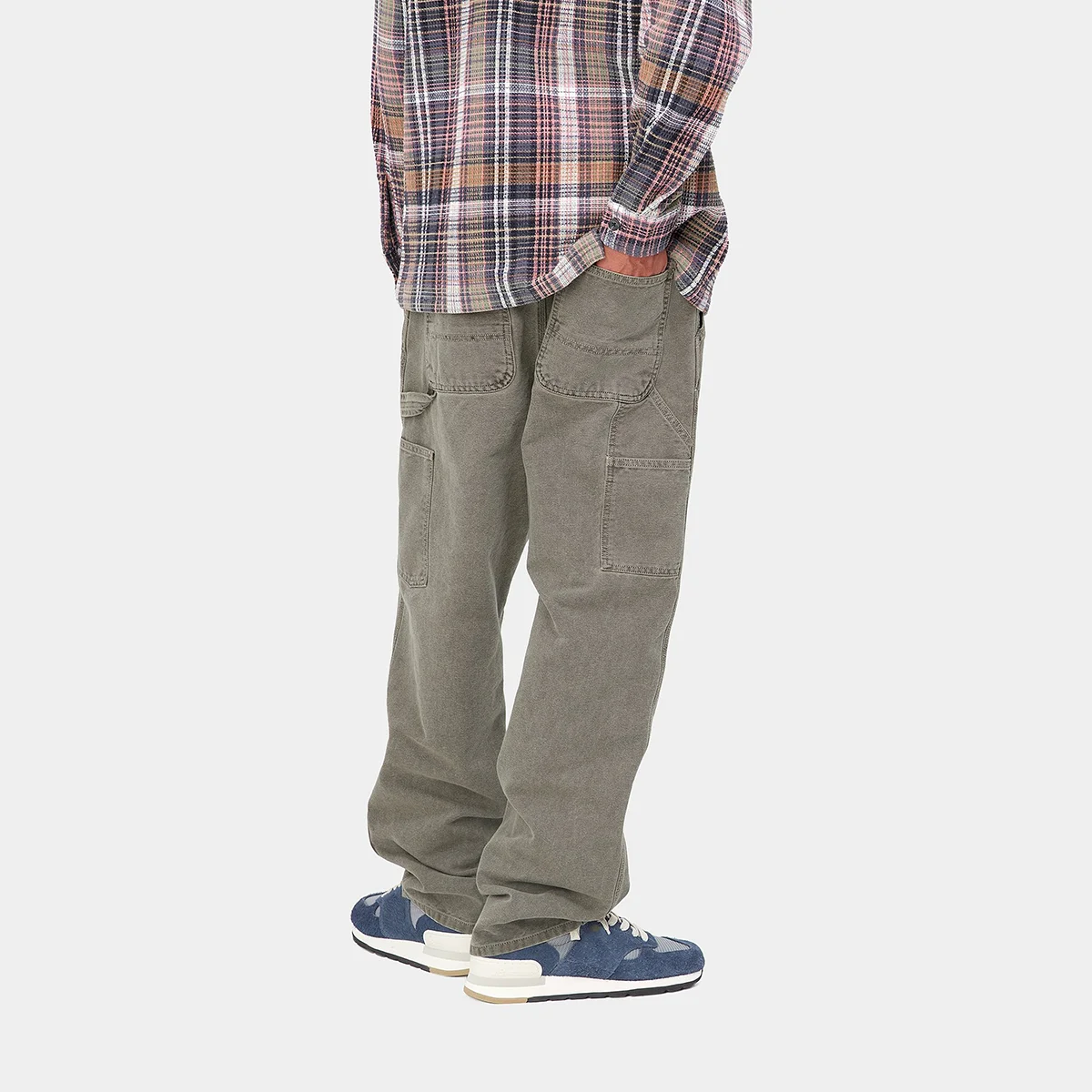 Sycpman Japanese Working Pants Mens Casual Straight Loose Streetwear Cargo Harem for Spring and Summer