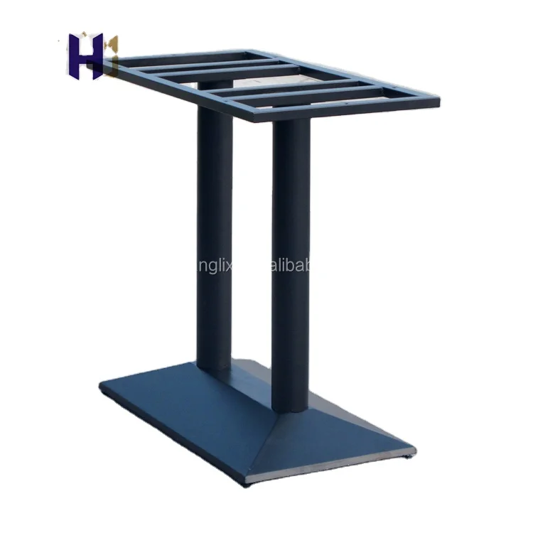 Economical Custom Design Cast Iron Bar Buffet Table Legs Black Table Base Furniture for Dining Outdoor School Hotel Modern Style