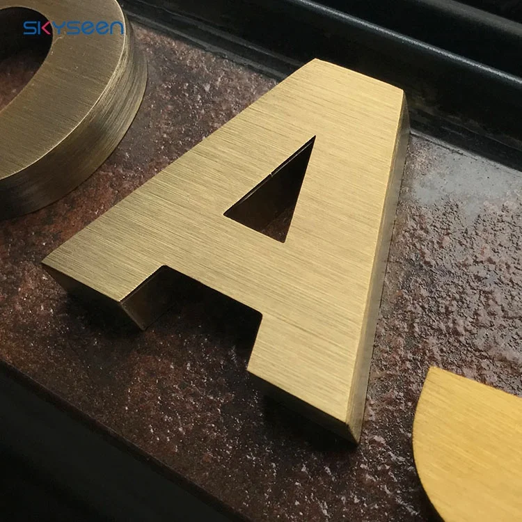 Dimensional Alphabet Custom Metal Signs Stainless Letters Makers