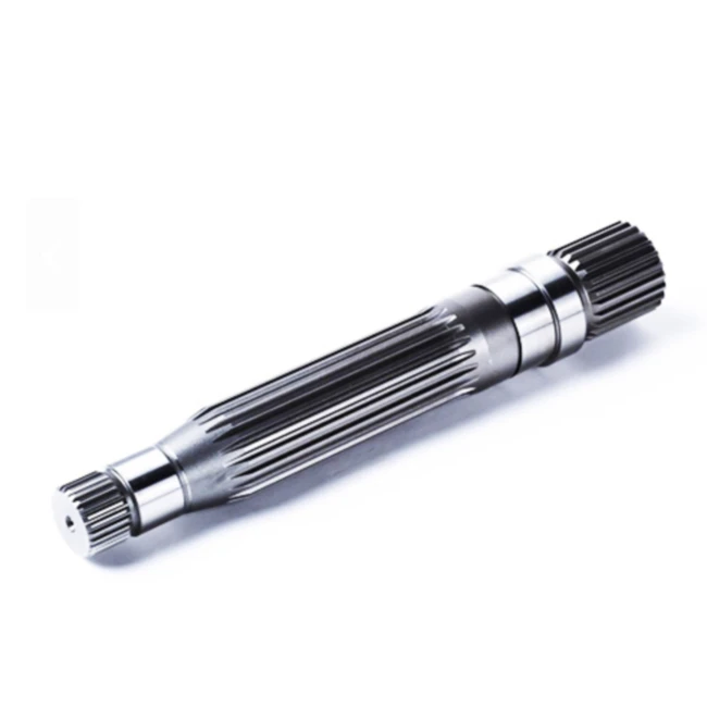 Custom Mining Machinery Parts Long transmission drive Carbon C45 Steel roller shaft